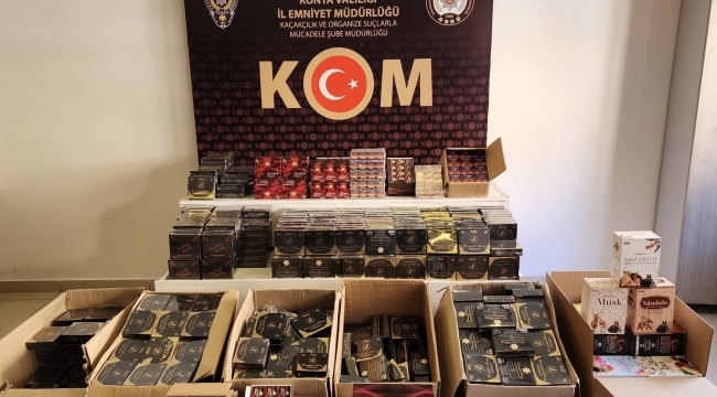 Konya polisinden kaçakçılara darbe! 3 gözaltı 