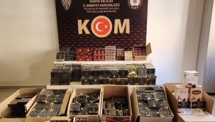 Konya polisinden kaçakçılara darbe! 3 gözaltı 