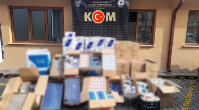 Konya polisinden kaçakçılara dev operasyon: Piyasa değeri 3 Milyonun üzerinde! 