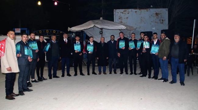 BAŞKAN AKKAYA ASKER UĞURLAMA EĞLENCESİNE KATILDI 