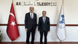 BAŞKAN AKKAYA, BÜYÜKŞEHİR'E YENİDEN ADAY GÖSTERİLEN BAŞKAN ALTAY'I TEBRİK ETTİ 