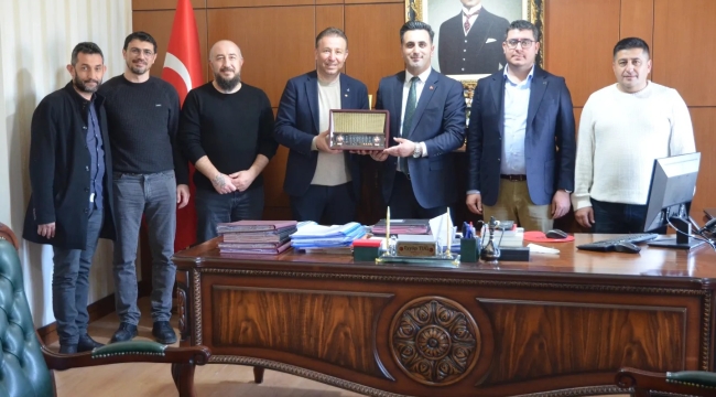 BAŞKAN KALKAN'DAN KAYMAKAM TUĞ'A ZİYARET 