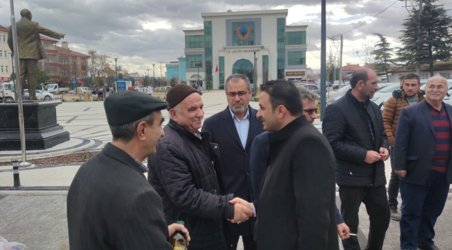 BAŞKAN MEŞE PAZAR ESNAFINI ZİYARET ETTİ 
