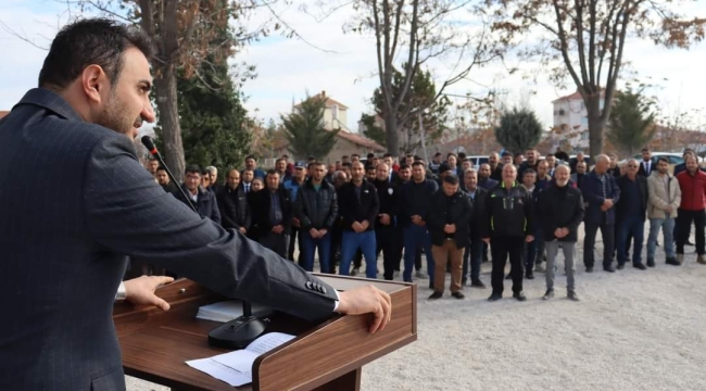 KÜTÜPHANE-DÜKKAN-KONUT PROJESİNİN TEMEL ATMA TÖRENİ GERÇEKLEŞTİRİLDİ. 