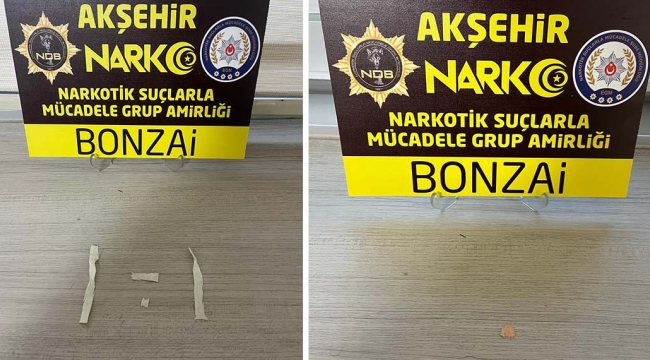 AKŞEHİR'DE UYUŞTURUCU İLE MÜCADELE DEVAM EDİYOR 