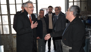 BAŞKAN ADAYI KAHRAMAN, SANAYİ SİTESİ ESNAFIYLA BULUŞTU. 