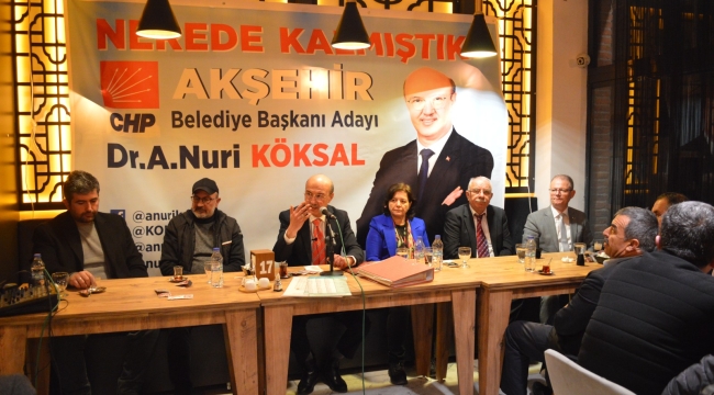 BAŞKAN ADAYI KÖKSAL MAHALLE MUHTARLARIYLA BULUŞTU 
