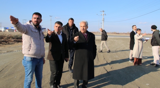 BAŞKAN AKKAYA BULVAR VE KAVŞAK ÇALIŞMALARINI İNCELEDİ 