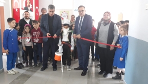 HÜSEYİN TEKİNER İLKOKULU'NDA SERGİ AÇILIŞI 