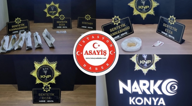 Konya narkotikten zehir tacirlerine operasyon: 7 gözaltı 