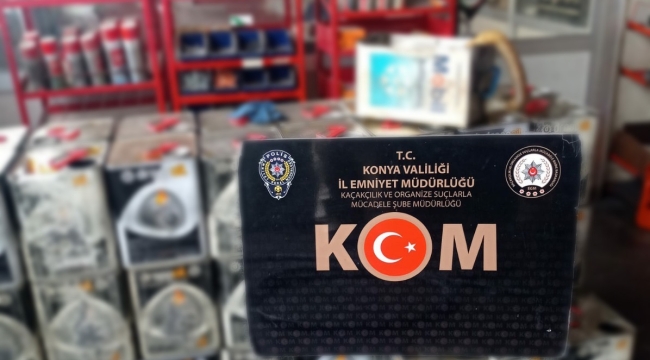 Konya polisinden 3,5 milyon liralık kaçakçılık operasyonu: 13 gözaltı 