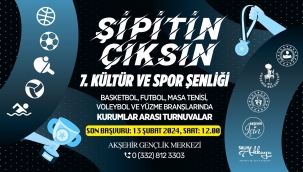 ŞİPİTİN ÇIKSIN 7. KÜLTÜR VE SPOR ŞENLİĞİ "KURUMLAR ARASI TURNUVALARI" BAŞLIYOR 