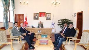 BAŞKAN ADAYI KAHRAMAN'DAN BAŞKAN AKKAYA VE BELEDİYE PERSONELİNE ZİYARET 