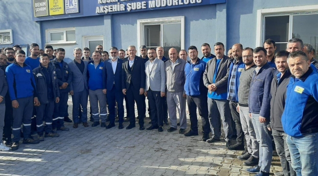 BAŞKAN ADAYI KAHRAMAN'DAN KOSKİ'YE ZİYARET 