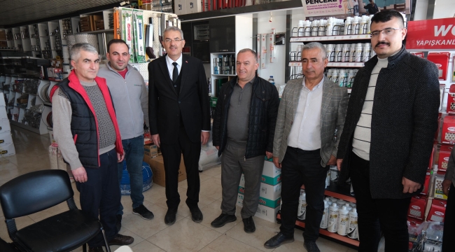 BAŞKAN ADAYI KAHRAMAN SANAYİ SİTESİ ESNAFININ GÖNLÜNE GİRDİ 