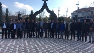 BAŞKAN AKBUĞA MUHTARLAR İLE VEDALAŞTI 