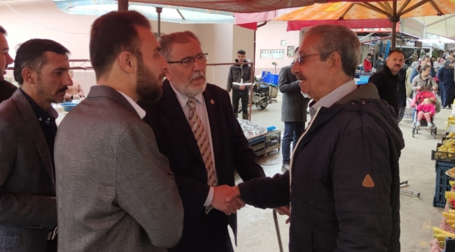 BTP BÜYÜKŞEHİR ADAYI ÖZTÜRK,AKŞEHİR'DE ESNAF VE VATANDAŞLARLA BULUŞTU 