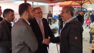 BTP BÜYÜKŞEHİR ADAYI ÖZTÜRK,AKŞEHİR'DE ESNAF VE VATANDAŞLARLA BULUŞTU 