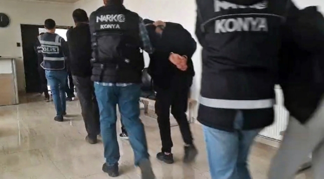 Konya Narkotikten zehir tacirlerine büyük darbe! 