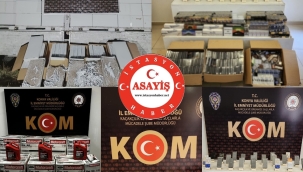 Konya polisinden kaçakçılara büyük darbe: 15 gözaltı!