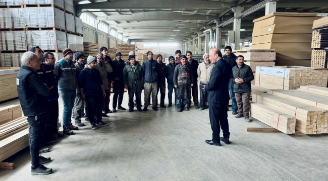 NURİ KÖKSAL ORGANİZE SANAYİ ZİYARETLERİNE DEVAM EDİYOR 