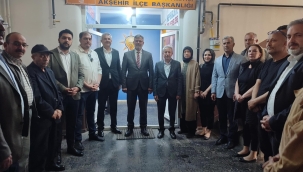 AK PARTİ AKŞEHİR'DE BAYRAMLAŞMA PROGRAMI DÜZENLENDİ 