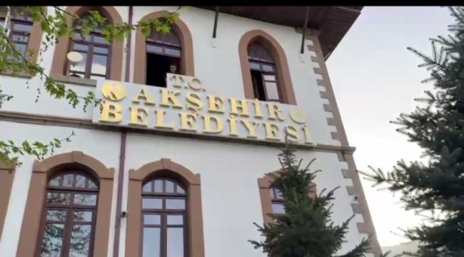 AKŞEHİR BELEDİYESİ'NE T.C İBARESİ EKLENDİ 
