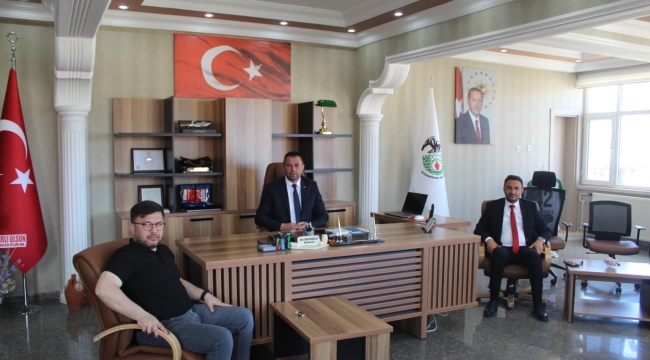 BAŞKAN MEŞE'DEN BAŞKAN ÖZTOKLU'YA HAYIRLI OLSUN ZİYARETİ 