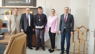 DERECEYE GİREN SAMET DURAN ÖDÜLLENDİRİLDİ 