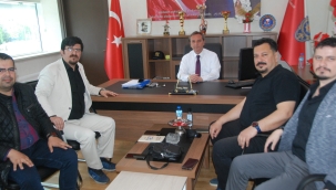 Gazeteciler Cemiyeti'nden İlçe Emniyet Müdürü İnce'ye Ziyaret 