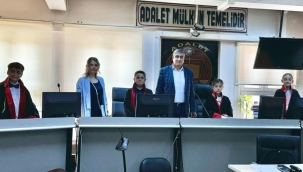 Hüseyin Tekiner İlkokulu Öğrencilerinden Adliyeye Ziyaret 