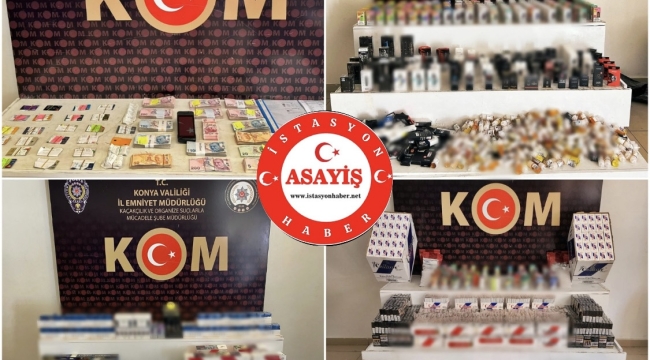 Konya'da kaçakçılık operasyonu: 13 gözaltı 