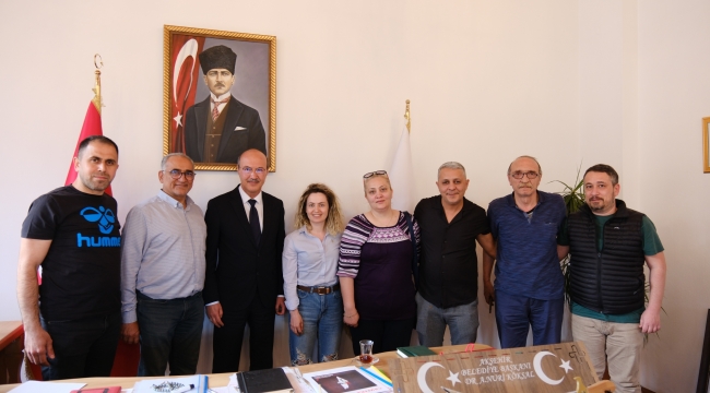  NASREDDİN HOCA VE TURİZM DERNEĞİ'NDEN BAŞKAN KÖKSAL'A ZİYARET 