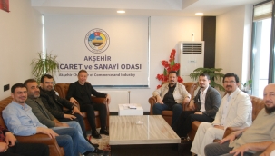 Akşehir Gazeteciler Cemiyeti'nden Akşehir Ticaret ve Sanayi Odası'na Ziyaret 