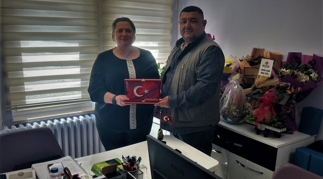 BADEMCİ'DEN LEMAN GEDİKKAYA'YA HAYIRLI OLSUN ZİYARETİ 