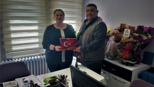 BADEMCİ'DEN LEMAN GEDİKKAYA'YA HAYIRLI OLSUN ZİYARETİ 