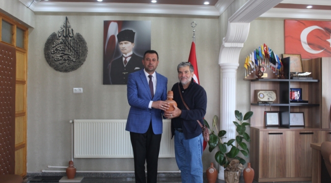 DÜNYACA ÜNLÜ JEOLOG DR. DİMİTRİOS ALFİERİS'DEN BAŞKAN ÖZTOKLU'YA ZİYARET 