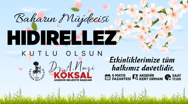 GELENEKSEL HIDRELLEZ ETKİNLİKLERİNE DAVETLİSİNİZ 