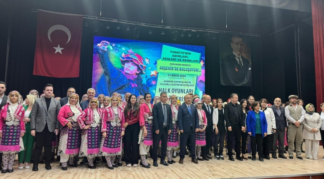 TÜRKİYE'NİN ADIMLARI,SESLERİ VE RENKLERİ DÜNYANIN MERKEZİ AKŞEHİR'DE BULUŞTU 