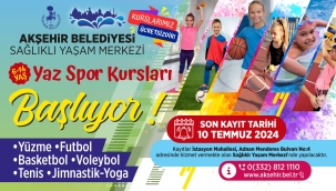 Akşehir Belediyesi Yaz Spor Kursları Kayıtları Bugün Başlıyor! 