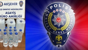 Akşehir'de Kaçak Alkol Operasyonu 