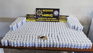 AKŞEHİR NARKOTİK PİYASA DEGERİ YAKLAŞIK BİR BUÇUK MİLYON DEĞERİNDE UYUŞTURUCU HAP YAKALADI 