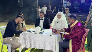 BAŞKAN MEŞE NİKÂH TÖRENİNE KATILDI 