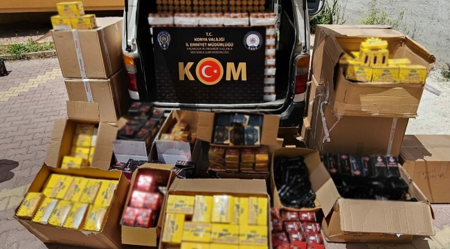 Konya'da kaçakçılık operasyonu! 12 gözaltı 