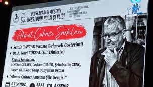 BAŞKAN KÖKSAL'IN SESİNDEN AHMET ÇUHACI ANILDI 