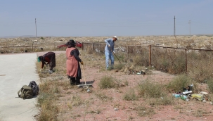 ÇELTİK HELİKOPTER PİSTİNİN ÇEVRE TEMİZLİĞİ YAPILDI 