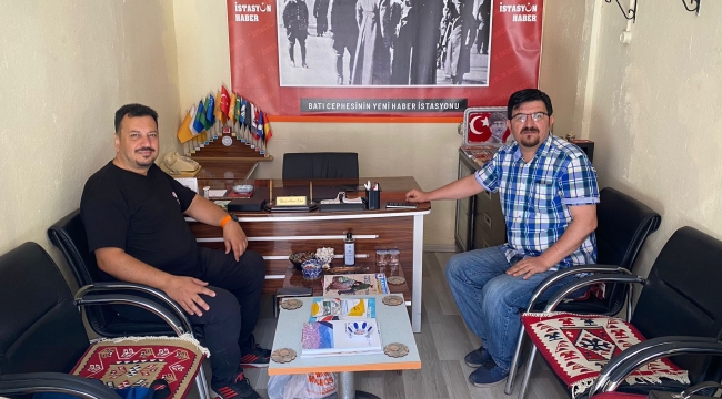 CEMİYET BAŞKANI FİLİZ'DEN GAZETEMİZE ZİYARET 
