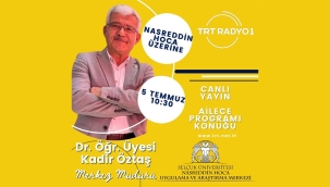 Kadir Öztaş Yarın TRT Radyo 1'de Canlı Yayın Konuğu Olacak 