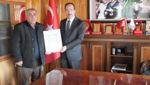 MÜFTÜ MÜJDECİ'DEN HAYIRSEVER ALTUNBAY'A TEŞEKKÜR 