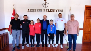 1854 AKŞEHİR BELEDİYE SPOR KULÜBÜ'NDEN BAŞKAN KÖKSAL'A ZİYARET